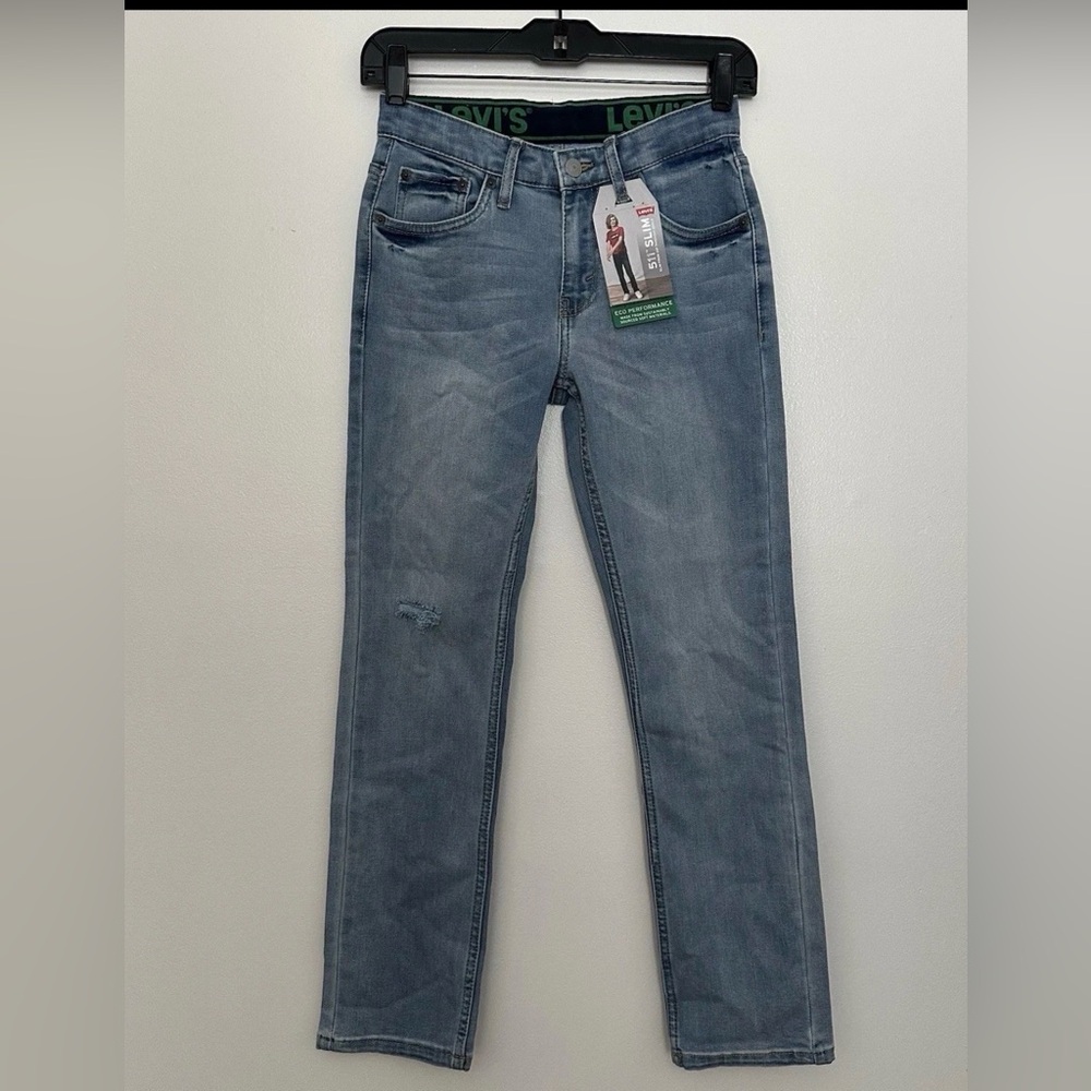 Levi's 511 Slim Fit Jeans Boys Size 12 Regular Eco Performance Stretch Jeans New